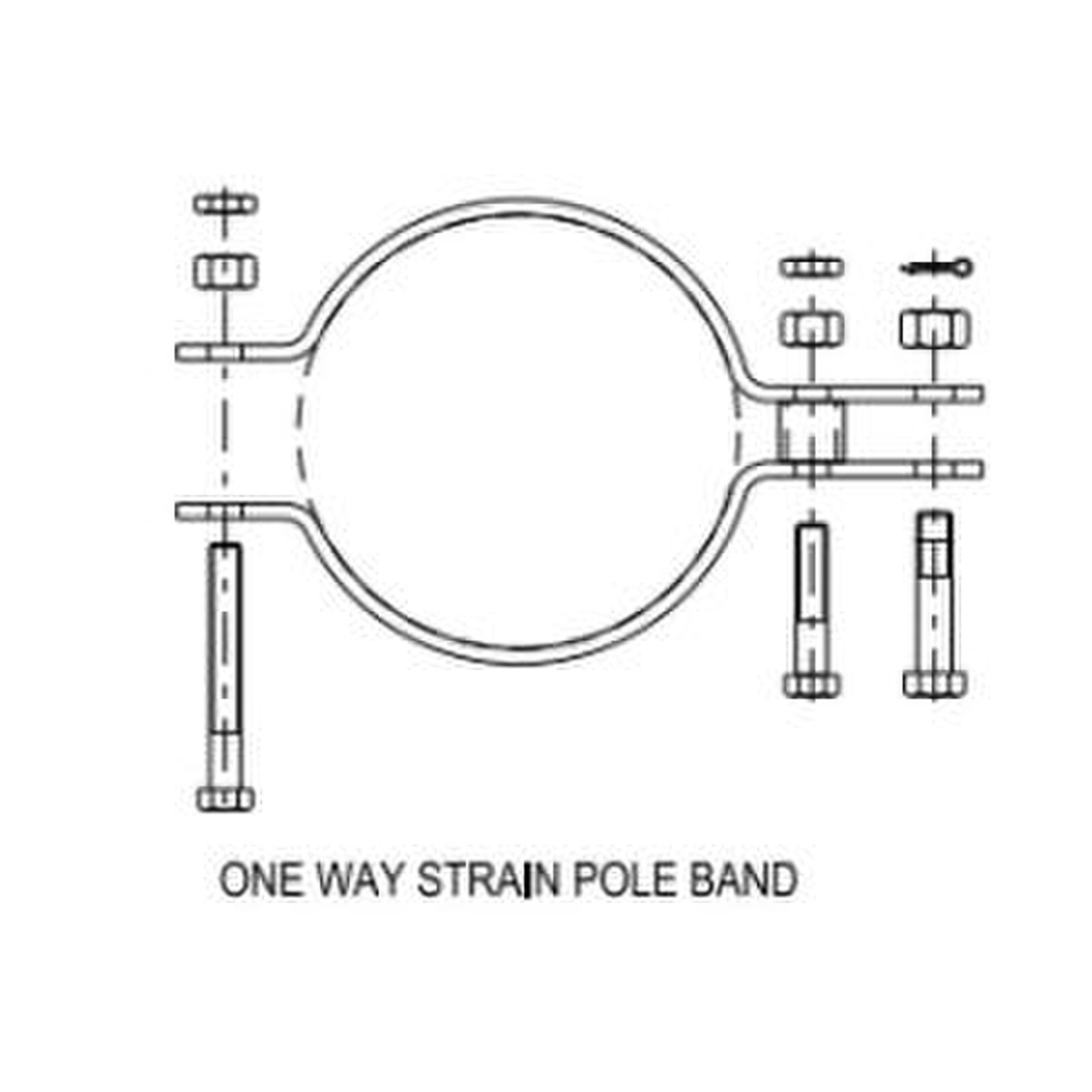 Pole band 260mm 1 way strain ESS-604020